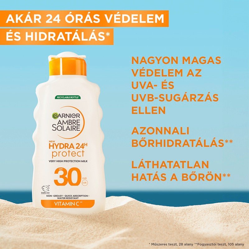 Hydra24h UV-sugárzás elleni naptej magas védelemmel SPF 30 - 6